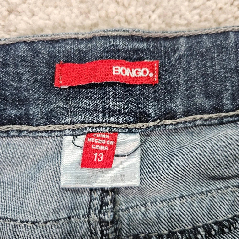 Y2K Bongo Women's Jeans Dark Wash Embellished Pockets Size‎ 13